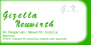 gizella neuwirth business card